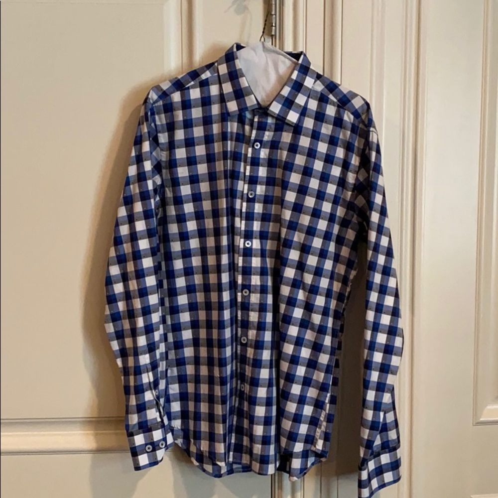 Bugatchi shaped fit medium button down